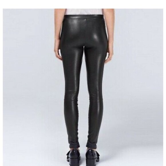 - Wilfred xs olive green faux leather pant - Picture 2 of 9